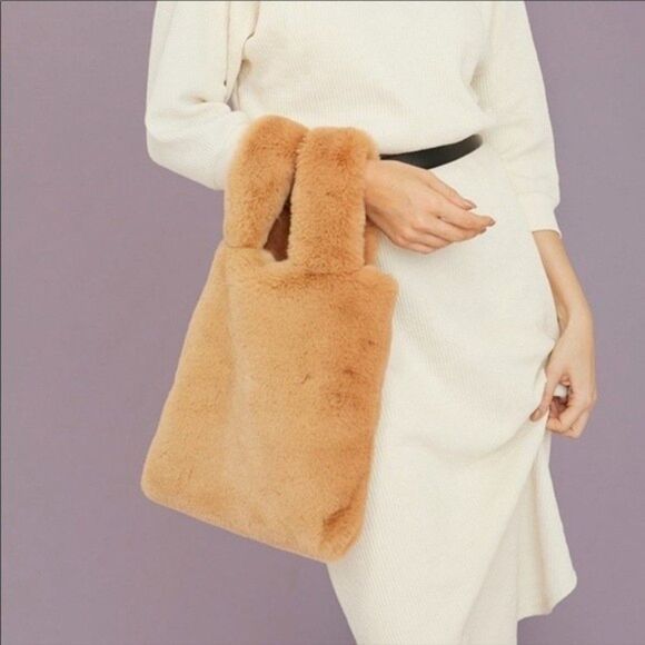 Unhide Lil Fluffy Faux Fur Bag $140 - Picture 1 of 8
